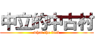 中立的中古村 (what the fuck)