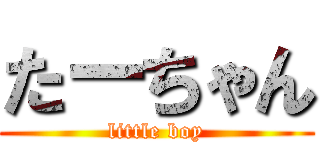たーちゃん (little boy)