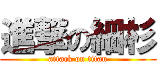 進撃の細杉 (attack on titan)