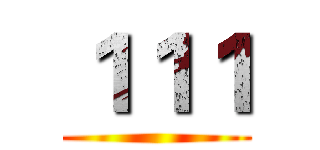 １１１ ()
