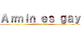 Ａｒｍｉｎ ｅｓ ｇａｙ (attack on titan)