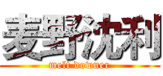 麦野沈利 (melt downer)