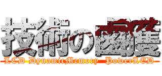 技術の鹵獲 (LCD DynamicMemory  PowerLED)