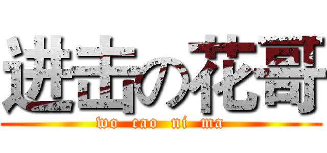 进击の花哥 (wo  cao  ni  ma)