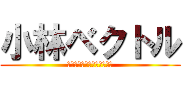 小林ベクトル (僕には向きと位置があるのか)