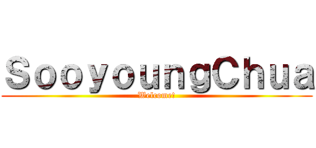 ＳｏｏｙｏｕｎｇＣｈｕａ (Welcome!)