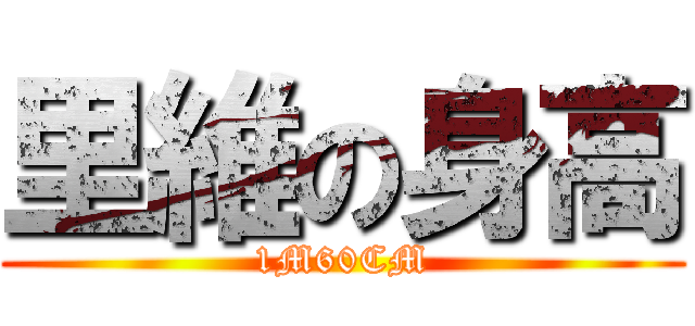 里維の身高 (1M60CM)