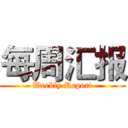 每周汇报 (Weekly Report)