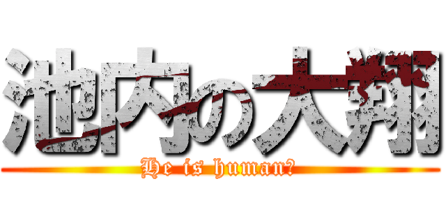 池内の大翔 (He is human?)