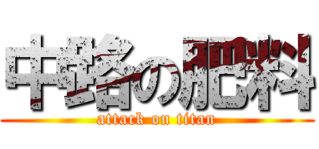 中路の肥料 (attack on titan)