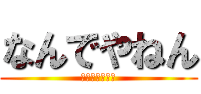 なんでやねん (執念の突っ込み)