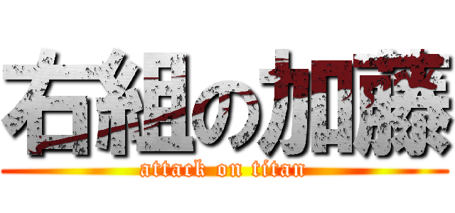 右組の加藤 (attack on titan)