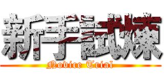 新手試煉 (Novice Trial)