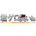 君ゲロ臭いね (kimigerokusaine)