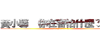 黃小馨 （你在害怕什麼ㄋ ？） (黃小馨 (你在害怕什麼ㄋ ?))