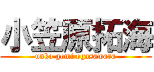 小笠原拓海 (unko gomi ogasawara)