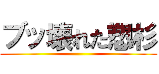 ブッ壊れた愬杉 ()