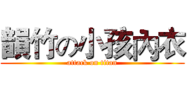 韻竹の小孩內衣 (attack on titan)
