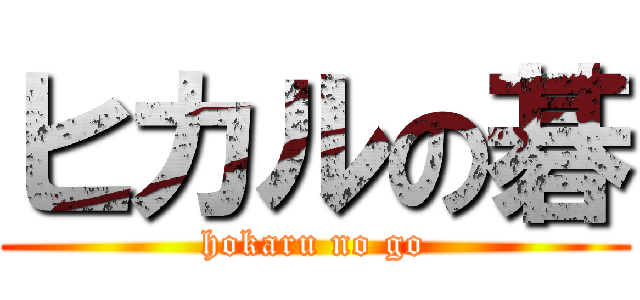 ヒカルの碁 (hokaru no go)