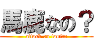 馬鹿なの？ (attack on tanita)