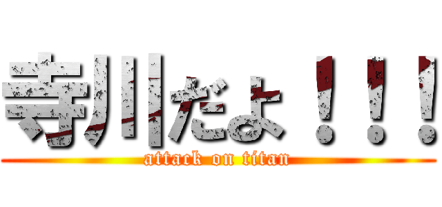 寺川だよ！！！ (attack on titan)