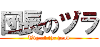 団長のヅラ (Wig of the head)