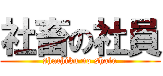 社畜の社員 (shachiku no shain)