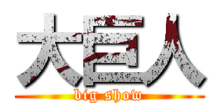 大巨人 (big show)