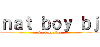 ｎａｔ ｂｏｙ ｂｊ (attack on titan)