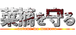 菜摘を守る (natumi wo mamoru)