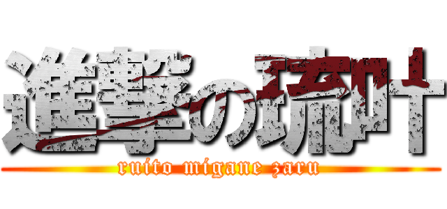 進撃の琉叶 (ruito migane zaru)