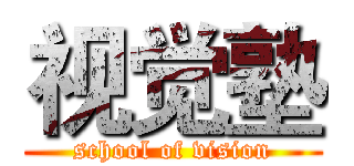 视觉塾 (school of vision)