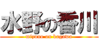 水野の香川 (mizuno on kagawa)