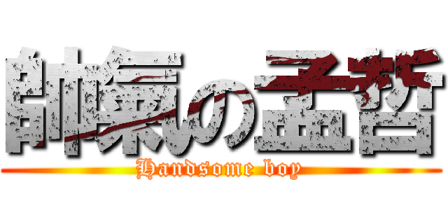 帥氣の孟哲 (Handsome boy)