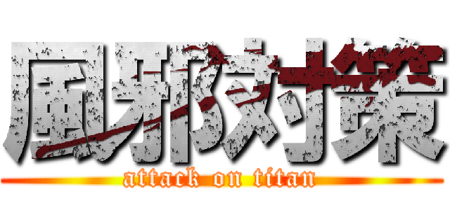 風邪対策 (attack on titan)