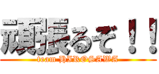 頑張るぞ！！ (team HIROSAWA)