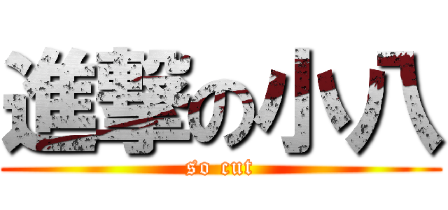 進撃の小八 (so cut)