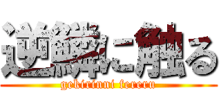 逆鱗に触る (gekirinni fereru)