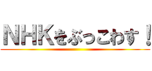 ＮＨＫをぶっこわす！ ()