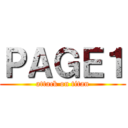 ＰＡＧＥ１ (attack on titan)