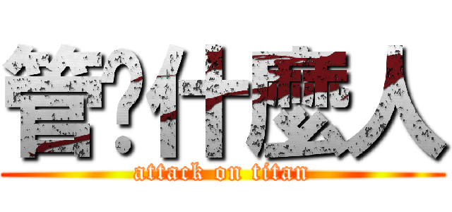 管你什麼人 (attack on titan)