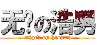 无敌の浩男 (attack on haonan)