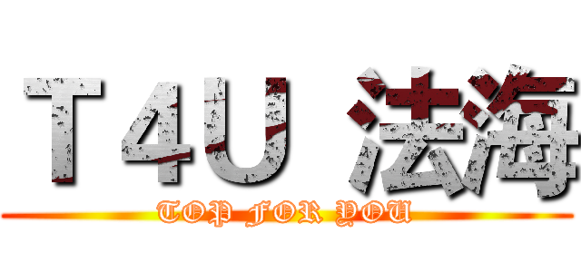 Ｔ４Ｕ  法海 (TOP FOR YOU)