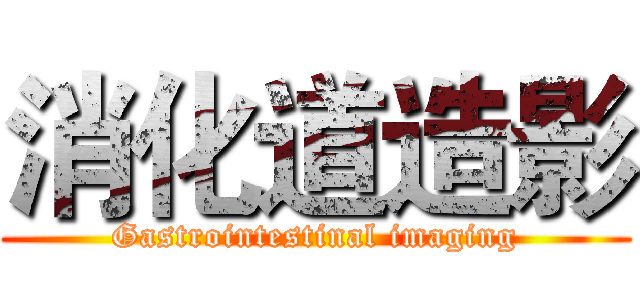 消化道造影 (Gastrointestinal imaging)