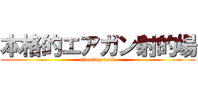 本格的エアガン射的場 (shooting room)