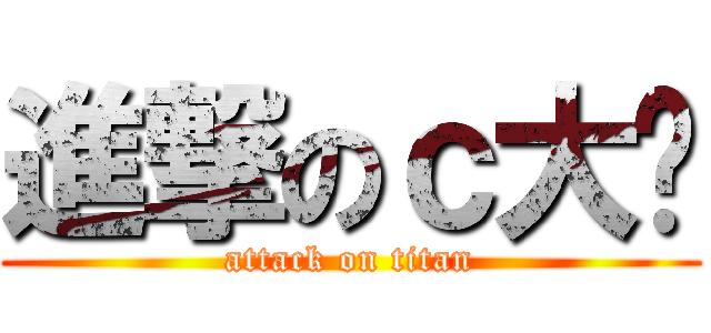 進撃のｃ大嬸 (attack on titan)