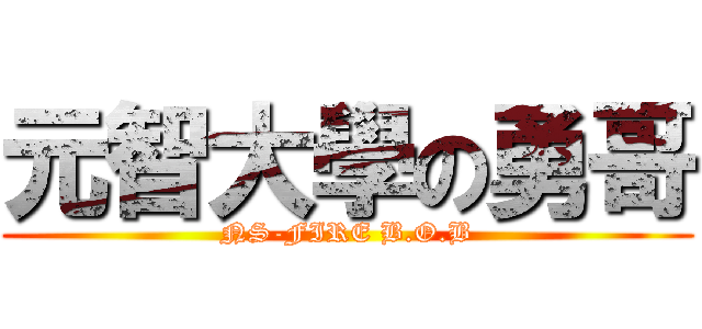 元智大學の勇哥 (NS-FIRE B.O.B)