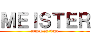 ＭＥＩＳＴＥＲ (attack on titan)