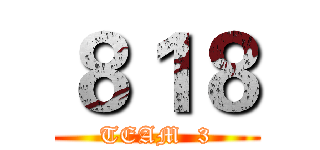 ８１８ (TEAM  3)