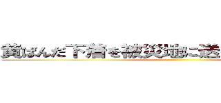 黄ばんだ下着を被災地に送る復興の邪魔者 ()